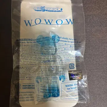 BE@RBRICK WOWOW 클리어 블루 미개봉