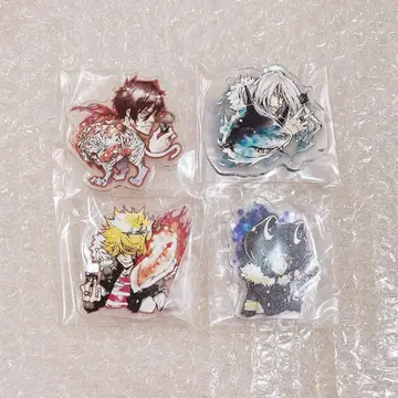 REBORN 리본 바리아 원작 패턴 아크릴 배지 잔자스 스쿠알로