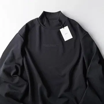 L 사이즈 stein 오버사이즈 하이넥 롱슬리브 블랙