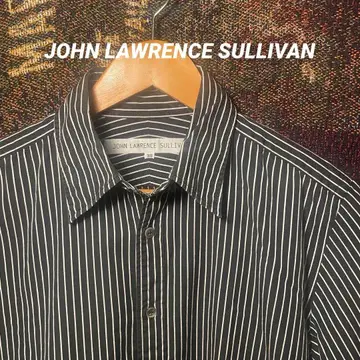 [ 새상품급 ] 존 로렌스 설리번 블랙/화이트 스트라이프 38 셔츠