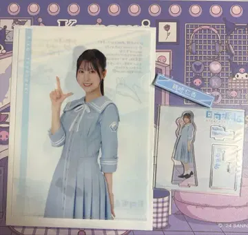 히나타자카46 츠루사키 히토카 아크릴 스탠드 클리어 파일 케이블 클립