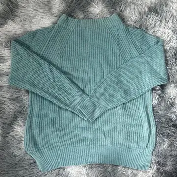 GLOBAL WORK 민트 그린 긴팔 니트 M