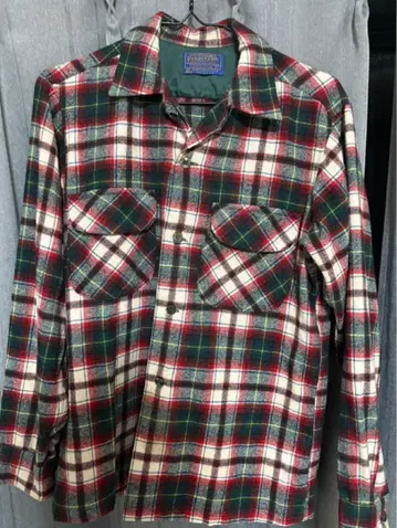 70s PENDLETON 펜들턴 체크 울 보드 셔츠