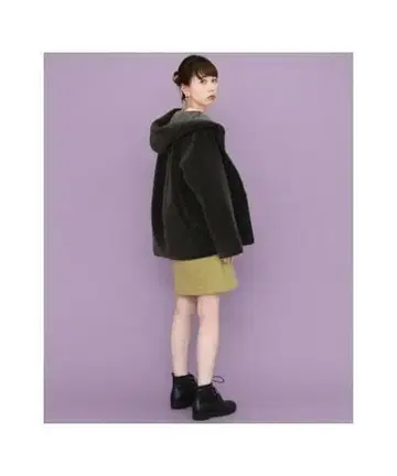 KBF 리버서블 무스탕 후드 자켓