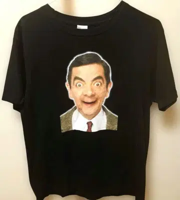 미스터 미스터 빈 블랙 티셔츠 로완 앳킨슨 (size M)