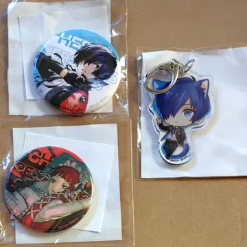 페르소나 3 난자타운 캔뱃지 아크링 키링 3종 세트