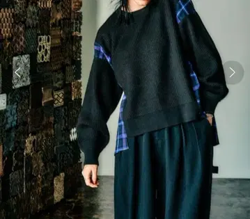 니코앤드 와플 x 체크 풀오버