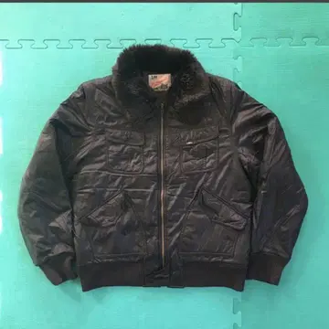 Lee 옷깃 보아 나일론 집업 자켓 L Lee 점퍼 블루종