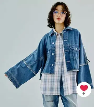 렙심 리메이크 데님 자켓 프리 사이즈 새상품