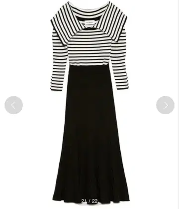 릴리 브라운 LilyBrown 빅 카라 니트 원피스