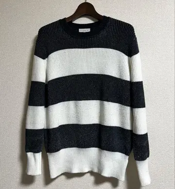 MACKINTOSH LONDON 스트라이프 보더 코튼 니트