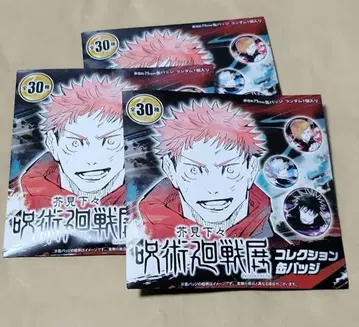 주술회전 전시회 컬렉션 캔뱃지 미개봉