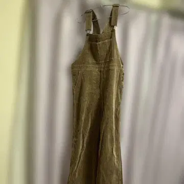 브라운 코듀로이 오버롤