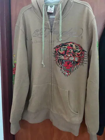 Ed Hardy/에드 하디 지퍼 후드티