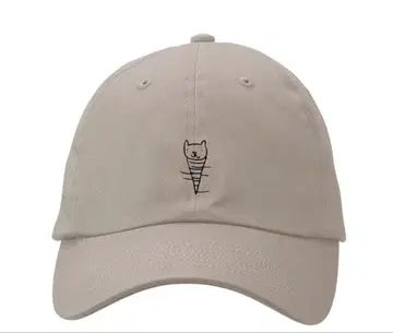 타임머신 3호 고양이 드릴 자수 캡