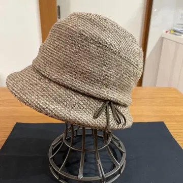 피에르 가르뎅 트위드 헌팅 캡 모자 브라운 계열