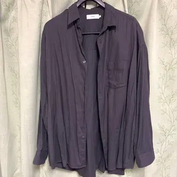 Graphpaper 다크 그레이 긴팔 셔츠 사이즈 2