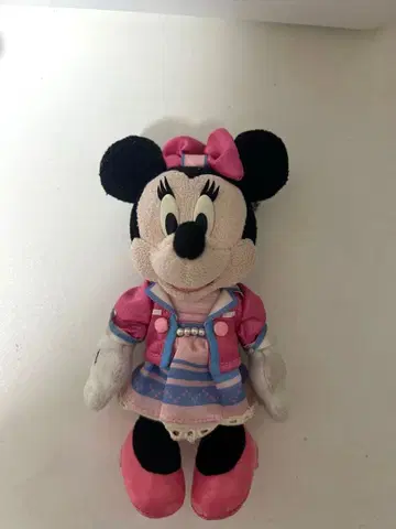 미니 마우스 봉제 인형 핑크 드레스