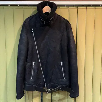 ALLSAINTS 가죽 무스탕 라이더 자켓 LARGE 사이즈 (새상품급)
