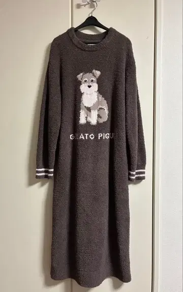 컨디션 최상 젤라또피케 룸웨어 원피스 슈나우저 다크 브라운 F