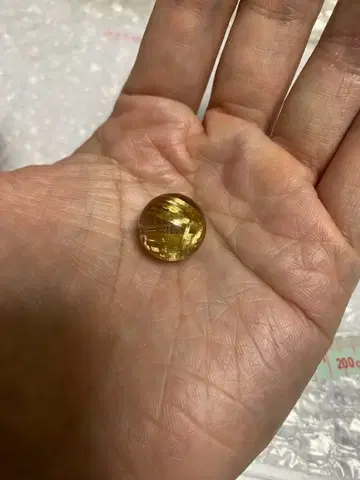 최고급 타이틴 루틸 쿼츠 태양 루틸 방사 루틸 14mm 구슬 팔찌