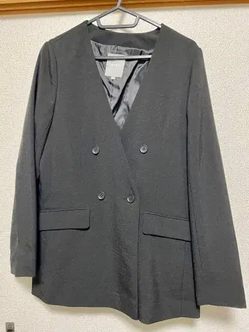 블랙 더블 브레스트 슈트 M 사이즈