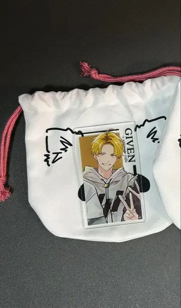 기븐 털주머니 복조리 아크릴 카드 히이라기