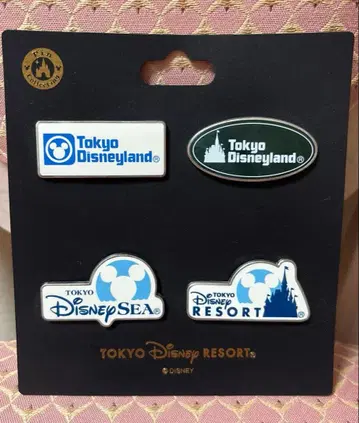 디즈니 리조트 로고 핀 배지