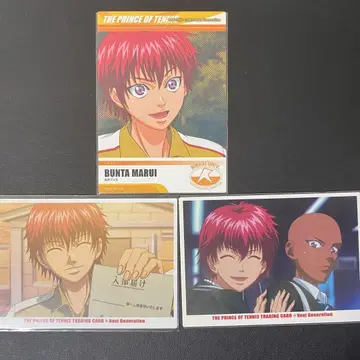 신 테니스의 왕자님 테니프리 트레이딩 카드 릿카이 마루이 분타 3장