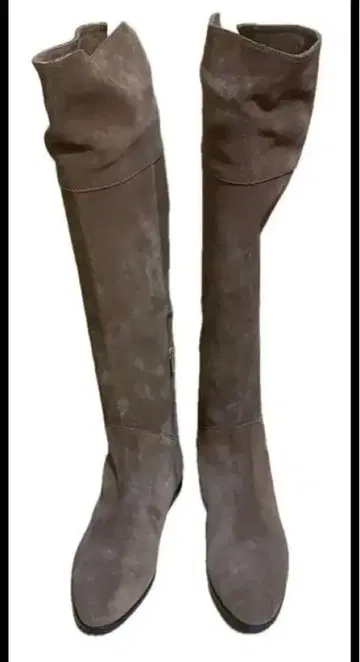 투모로우랜드 롱 부츠 스웨이드 브라운 계열 집업 이탈리아제