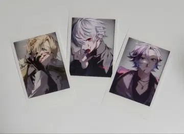 쿠츠하 후와 미나토 루카 카네시로 폴라로이드풍 카드 3장 세트