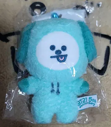 BT21 5주년 훼미리마트 그린 치미 마스코트 CHIMMY