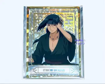 NARUTO 우치하 이타치 홀로그램 클리어 시트 클리어 카드 금박 레어