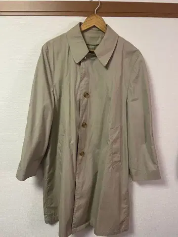 베이지 스텐카라 코트 긴팔