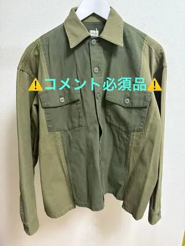 Ungrid 언그리드 리메이크 밀리터리 셔츠 미사용 택 포함 프리