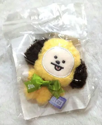 BT21 5주년 아트전 한정판 봉제 인형 마스코트 치미 CHIMMY