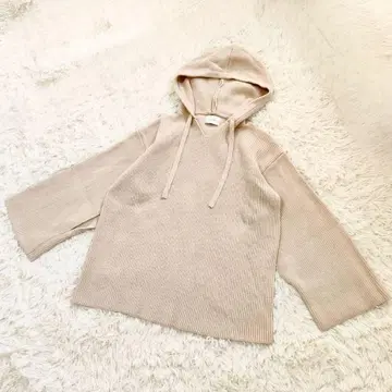 CLANE WIDE HOOD KNIT TOPS 1