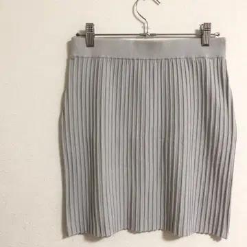 GU 미니 스커트 ( M ) 그레이 스트레치 리브 스커트 a3583
