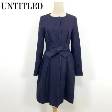 LA3928 언타이틀 벨트 롱 자켓 코트 네이비1