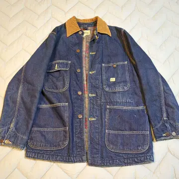 BIG John 안감 담요 데님 자켓 코듀로이 옷깃 빈티지