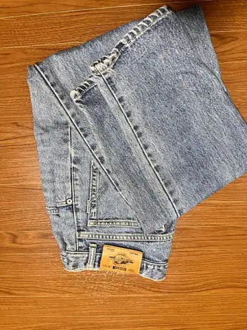 INTERNATIONAL PAKS 스트레이트 데님 라이트 블루 구제 의류