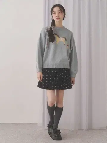 merry jenny 베이비 니트탑 블루