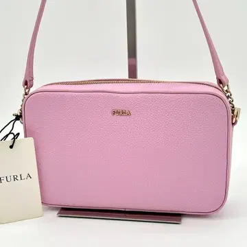 [ 컨디션 최상 ] FURLA 훌라 BLOCK 블록 숄더백 핑크