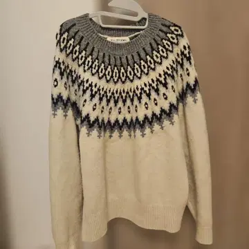 Ray BEAMS 노르딕 무늬 스웨터