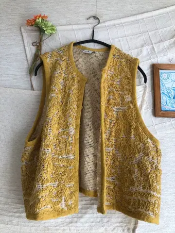 [미사용] 즉시 완판 아이템 아트 패턴 크라프트 베스트 자수 니코앤드