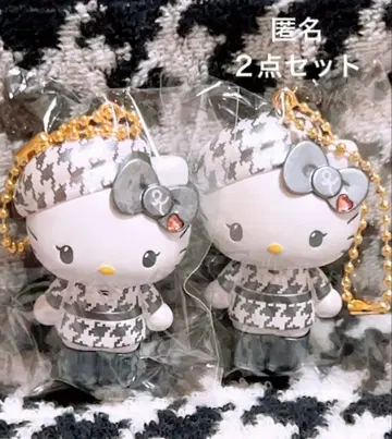 산리오 흑백 걸리시 쌍둥이 코디 시크릿 마스코트 참 2개