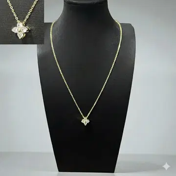 골드 꽃 모티브 목걸이