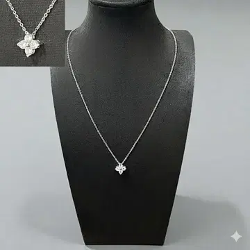 실버 925 꽃 모양 펜던트 목걸이