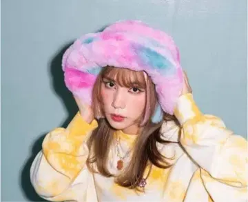 RE. 나카 리이사 코튼 캔디 BIG 햇 핑크 계열