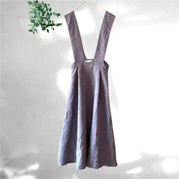 나노 유니버스 [F] 어른 내추럴 매끄러운 I라인 플레어 오버롤 스커트